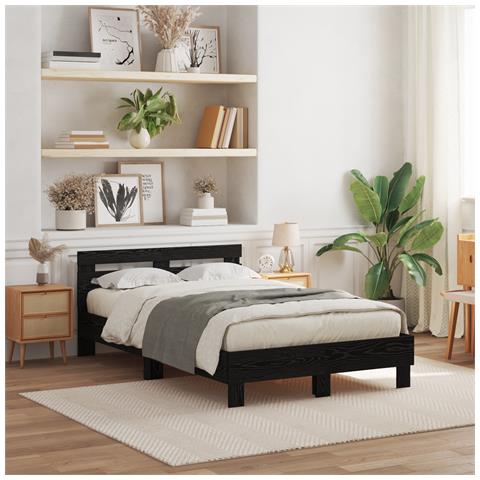 Telaio per Letto a Doghe Quercia Nera Legno Ingegnerizzato - Foto 2