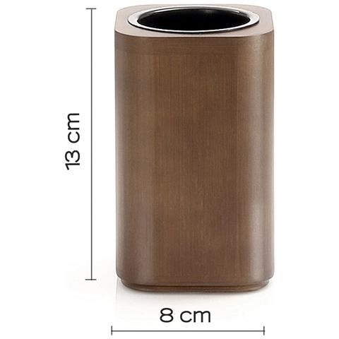 Portaspazzolini D'appoggio In Bambù 3998 Serie Dafne Noce - Foto 2