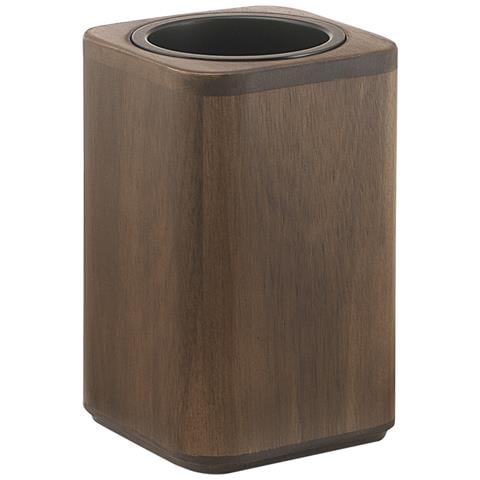 Portaspazzolini D'appoggio In Bambù 3998 Serie Dafne Noce - Foto 1