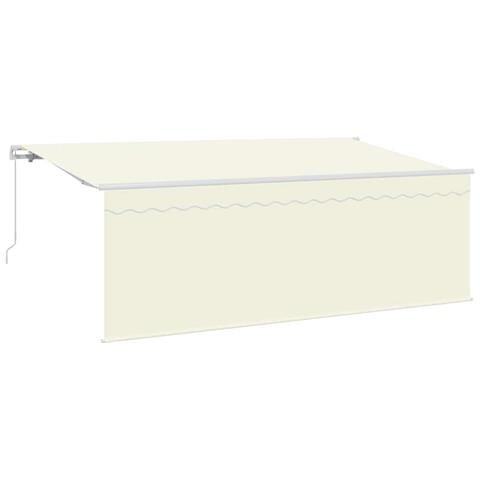 Tenda Retrattile Crema e bianco 400 x 200 cm - Foto 1