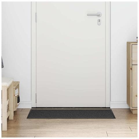 Tappetino Striped Nero e Grigio 60 x 90 cm Polipropilene, PVC - Foto 2