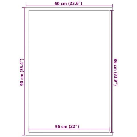 Tappetino Striped Nero e Grigio 60 x 90 cm Polipropilene, PVC - Foto 5