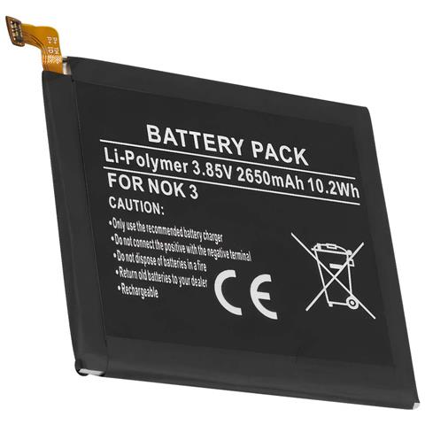 Batteria Per Smartphone Nokia 3 Li-polimero Riferimento He319 3,85 V 2650 Mah - Foto 1
