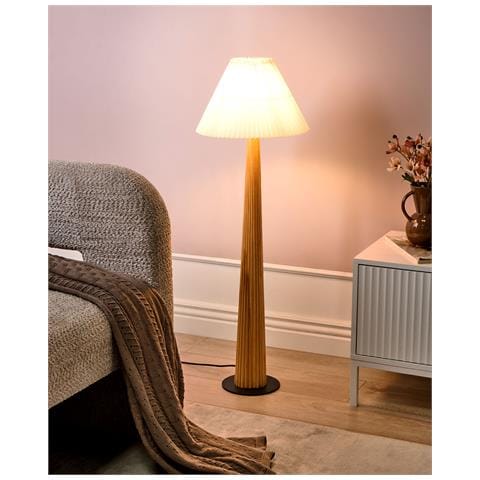 Lampada Da Pavimento Aligide Legno Naturale - Foto 1