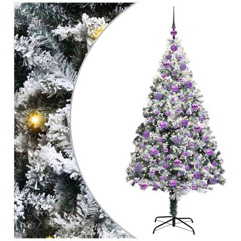 Albero di Natale artificiale con 300 LED Bianco 180 cm - Foto 1