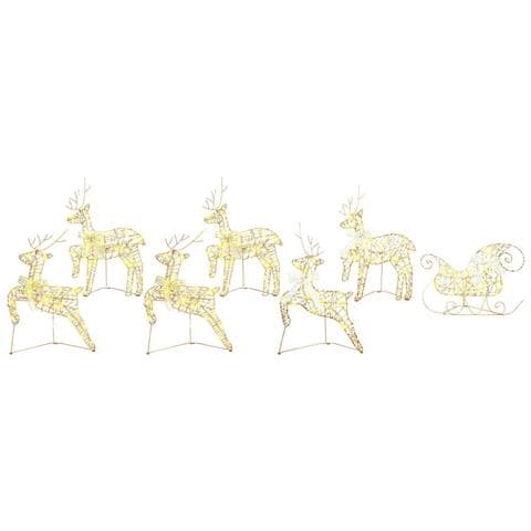 Renne LED con 40 LED 7 pcs Oro PET - Foto 1