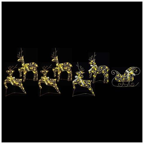Renne LED con 40 LED 7 pcs Oro PET - Foto 2