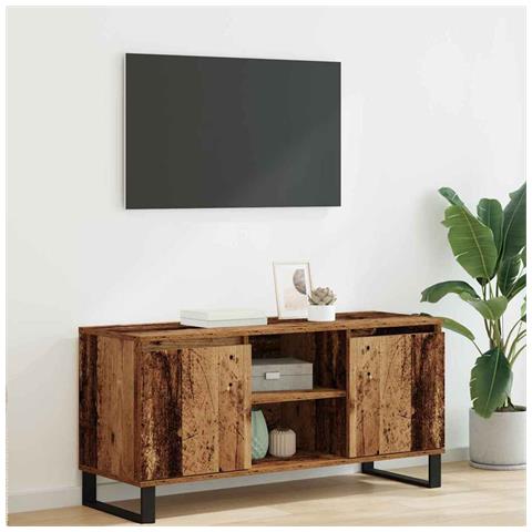 Mobile TV Legno vecchio 104 x 35 x 50 cm Legno multistrato - Foto 2