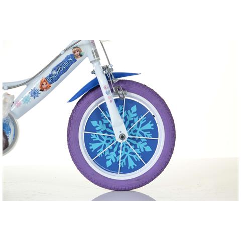 Sch Snow Queen 14'' - Bicicletta Per Bambine (4-6 Anni), Ruote 14'', Telaio Acciaio, Con Accessori - Colore Bianco - Foto 5