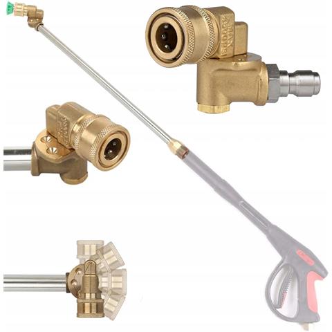 Adattatore Girevole Per Ugello 1/4"" - Compatibile Con Idropulitrici, Lavor | Pressione Max 4500 Psi | Materiale In Rame Durevole - Foto 1