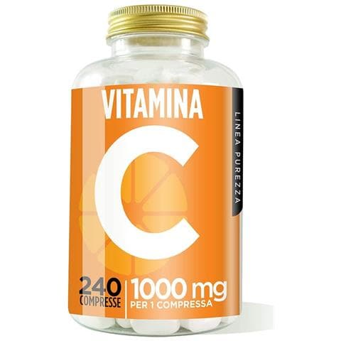 Vitamina C 1000 mg 240 Compresse - Acido L-Ascorbico ad Alto Dosaggio - Sistema Immunitario, Collagene e Azione Antiossidante - Foto 1