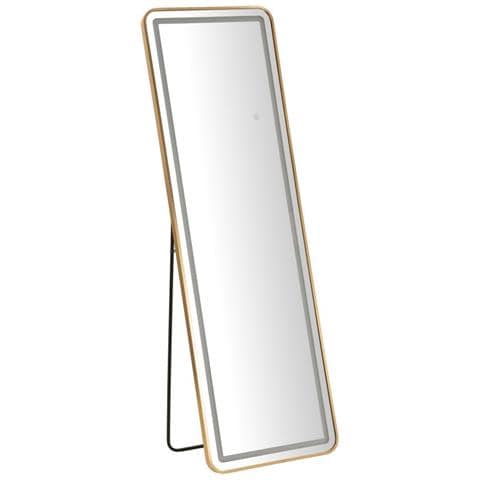 Specchio Da Terra Vkh1057-oro-vetro-50x3x160 Cm - Foto 1