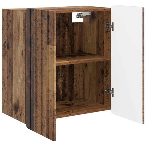 Mobiletto a muro Legno antico 59 x 31 x 64 cm - Foto 2