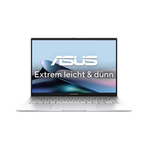 Zenbook 14 OLED UX3405CA-QD1302W Intel Core Ultra 7 255H Computer portatile 35,6 cm (14") WUXGA 16 GB LPDDR5x-SDRAM 1 TB SSD Wi-Fi 7 (802.11be) Windows 11 Home Tedesco Argento - Foto 1