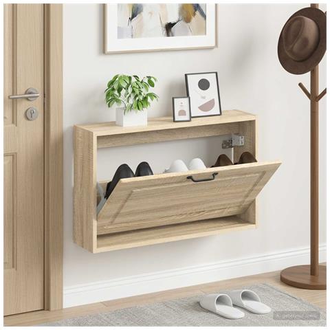 Mobiletto per Scarpe da Muro UTRECHT 71 x 17 x 43 cm - Foto 2