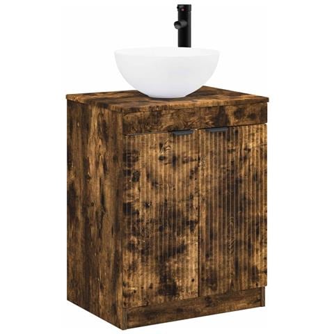Set di mobili per il bagno Rovere Fumo Legno ingegnerizzato - Foto 1