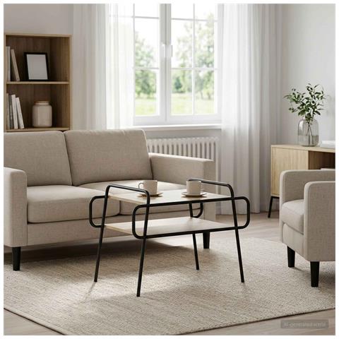 Tavolino da salotto Rovere Sonoma 70 x 50 x 51 cm - Foto 2