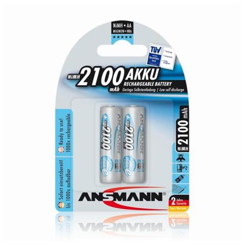 Confezione 2 Batterie Ricaricabili Nimh 2100 Mah - Foto 1