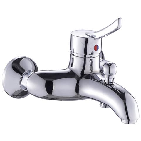 Miscelatore Esterno Per Vasca Con Duplex Doccia In Ottone Cromato Con Cartuccia Da Mm. 40, Piletta Di Scarico Automatico, Un Flessibile Da 150 Mm, Una Doccetta A 5 Getti, Un Supporto E Minuteria Di Fi Ssaggio. Linea Madrid. - Foto 1