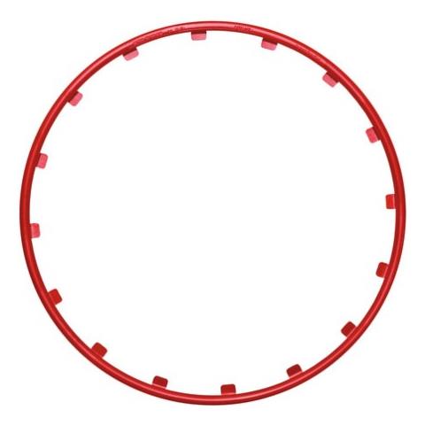 Set 4 Protezioni Cerchi Rim Ringz 17 Rosso - Foto 1