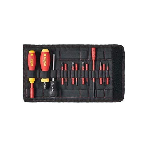 Wiha 2872T13 Set di cacciaviti dinamometrici TorqueVario 13 Pezzi Torq / VAR SL / PH / PZ, Multicolore, di serie 13 pezzi Set di 13 - Foto 1