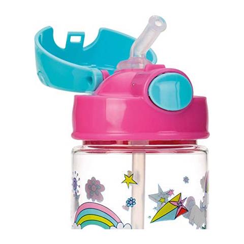 Nuby - Tazza In Tritan Con Bottone Push E Cannuccia, 530 Ml, 36 Mesi - Foto 2