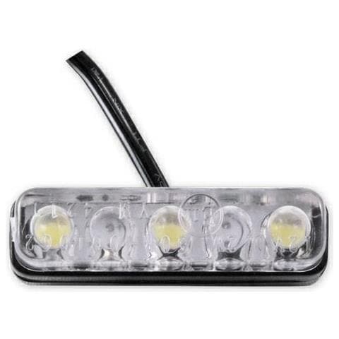 Luce Targa Moto Led Universale Scooter Naked Custom Quad Omologato Nero - Foto 1