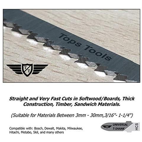 25 X T101b Jigsaw Blades Compatibile Con Bosch Dewalt Makita Milwaukee E Molti Altri - Foto 4