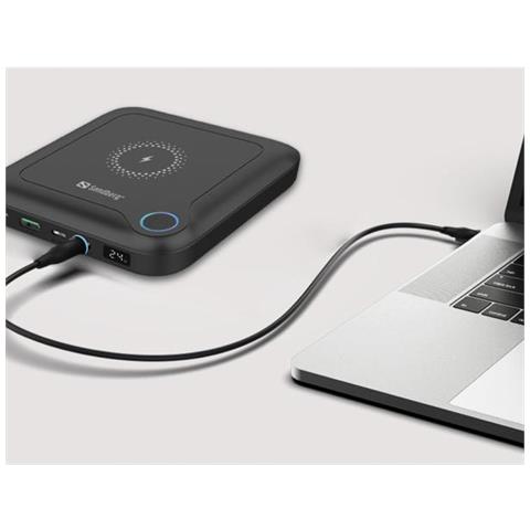 Laptop Powerbank 24000 88,8 Wh USB di tipo C Colore Nero - Foto 2