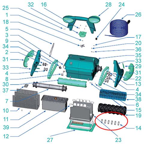 Set Di 12 Lacci In Schiuma Per Robot Indaco - W0139a - Foto 2