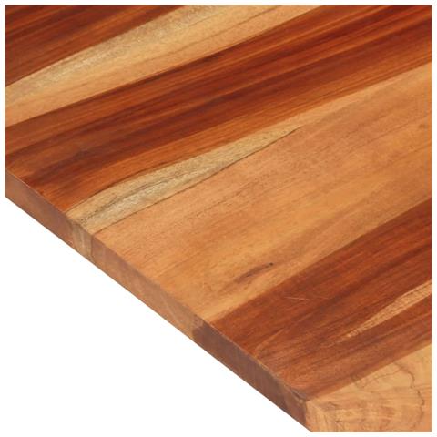 Piano Tavolo in Legno Massello di Acacia 25-27 mm 60x90 cm - Foto 2