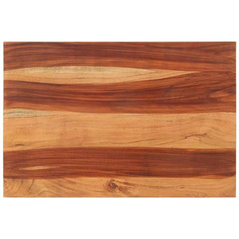 Piano Tavolo in Legno Massello di Acacia 25-27 mm 60x90 cm - Foto 1