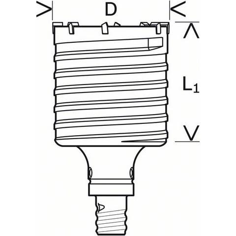 2 608 580 521, 8 cm, 6,8 cm, Metallico - Foto 1