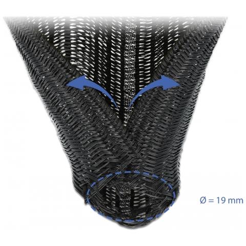 18855 guaina per cavo Nero - Foto 2