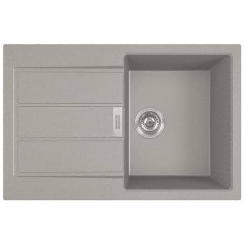 Lavello Soprapiano 955799 con 1 Vasca 1 Gocciolatoio Colore Grigio - Foto 1