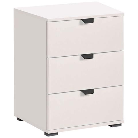 Comodino Moderno 3 Cassetti Di Design Moderno Industrial Cm 45 X 40 X 63 H - Foto 1