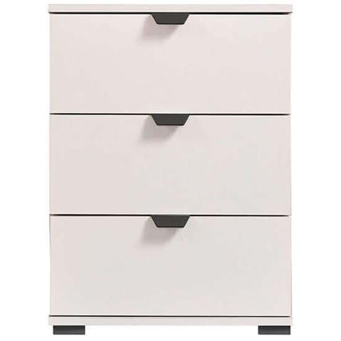 Comodino Moderno 3 Cassetti Di Design Moderno Industrial Cm 45 X 40 X 63 H - Foto 4