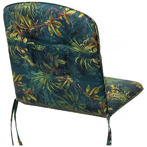 Cuscino Trapuntato Per Sedia Sc, Cuscino Imbottito Per Mobili Da Giardino, Cuscino Per Sedia Con Schienale Alto, Morbido Cuscino Per Sedia Da Giardino, Cuscino Reversibile, Resistente Cuscino Per Seduta - 102 Cm X 50 Cm - Beige - Foto 8