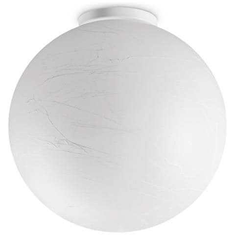 Plafoniera Contemporaneo Carta Metallo Bianco 1 Luce E27 25w Ip20 - Foto 1