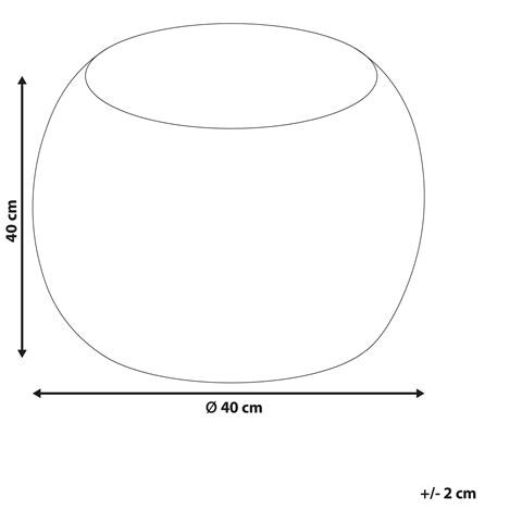 Pouf Arpatu Cotone Beige Chiaro - Foto 2