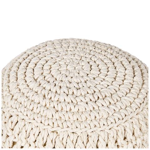 Pouf Arpatu Cotone Beige Chiaro - Foto 5
