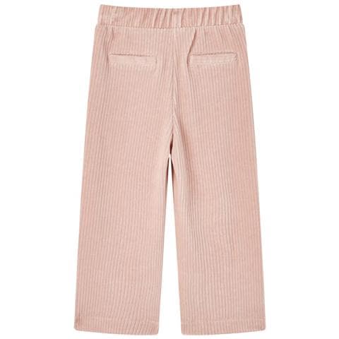 Pantaloni Per Bambini In Velluto A Coste Rosa Chiaro 104 - Foto 2
