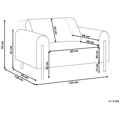 Poltrona Velluto A Coste Verde Askim - Foto 2