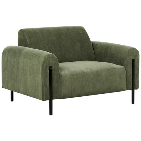 Poltrona Velluto A Coste Verde Askim - Foto 6