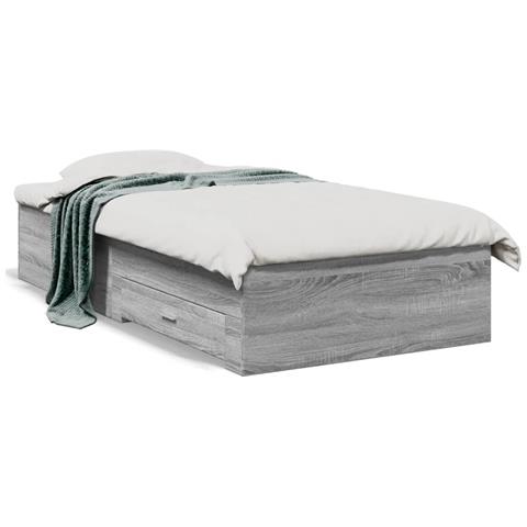 Giroletto Cassetti Grigio Sonoma 75x190 Cm Legno Multistrato - Foto 1