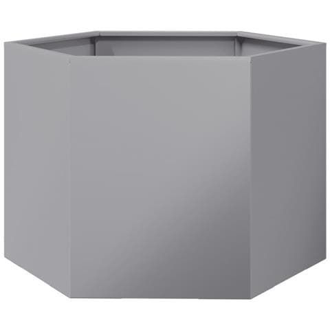 Fioriera Esagono 69x60x45 cm in Acciaio Zincato - Foto 1