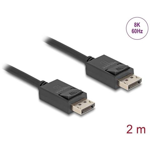 Delock Cavo Displayport 8k 60 Hz 40 Gbps 2 M - Foto 1