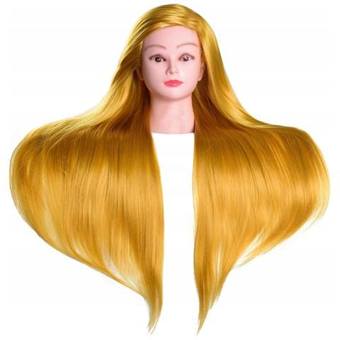 Testina Per Parrucchieri Ilsa 90 Cm L-blond. Capelli Hot Fiber Sintetici + Impugnatura, Testina Per Acconciature, Pratica - Foto 1