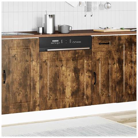 Pannello Lavastoviglie Kalmar Rovere Fumo 60x1,5x67 Cm - Foto 3