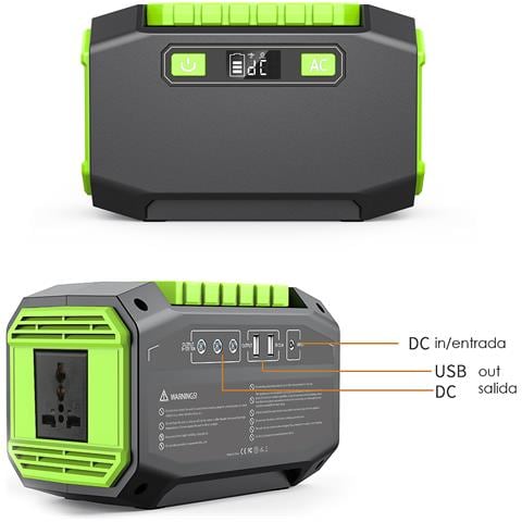 Stazione Di Energia Portatile A1, 150w, 15v / 2a. Dimensioni: 19.8x10.8x12.6cm; 1,5kg. - Foto 6